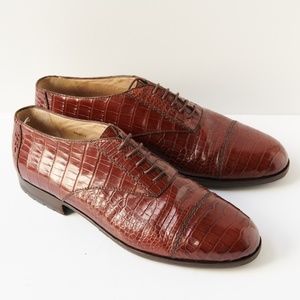 80s - SUSAN BENNIS - WARREN EDWARDS - Shoes - Men's - 10.5 - BR - Crocodile